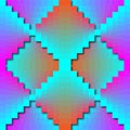 Color Matrix Zigzag Pattern