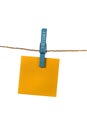 Color Memo Hangin With Friday Cloths Pin Royalty Free Stock Photo