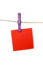 Color Memo Hangin With Monday Cloths Pin Royalty Free Stock Photo