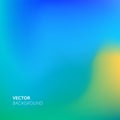 Color mesh gradient vector background. Smooth soft color blur of blue yellow gradient background