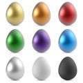 Color metallic eggs