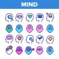 Color Mind Elements Vector Sign Icons Set