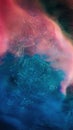 Color mist smoke cloud ink water mix pink blue Royalty Free Stock Photo