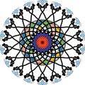Color mosaic mandala