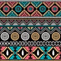 Color native ethnic seamless pattern
