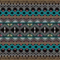 Color native ethnic seamless pattern
