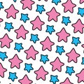 Color nice star art shape background