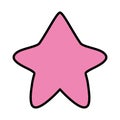 Color nice star art shape design