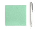 Color note paper and pen Royalty Free Stock Photo