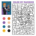 Color by number for children, Illusionist