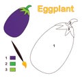 Color by number: eggplant