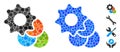 Color Options Mosaic Icon of Circles