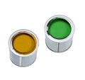 Color paint cans isolated Royalty Free Stock Photo