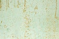 Color paint flaking and cracking texture. Rusty green painted texture. Royalty Free Stock Photo