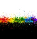 Color paint splashes. Gradient background Royalty Free Stock Photo