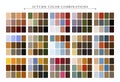 Chart of color palette guide combination. Color harmony. Royalty Free Stock Photo