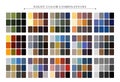 Chart of color palette guide combination. Color harmony. Royalty Free Stock Photo