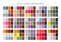 Chart of color palette guide combination. Color harmony. Royalty Free Stock Photo