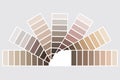 Color palette. Beige set of shades. A palette of pastel colors. Palettes of different skin tones. Vectoral image