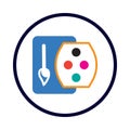 Color, palette, color brush, color palette icon