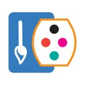 Color, palette, color brush, color palette icon