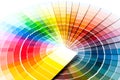 Color palette, color guide, paint samples, color catalog Royalty Free Stock Photo