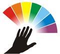 Color palette illustration Royalty Free Stock Photo