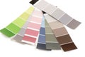 Color palette, samples of various paint catalog for tinting Royalty Free Stock Photo