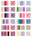 Color palette set background. Harmony color combos spectrum Royalty Free Stock Photo