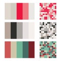 Color palette set background. Harmony color combos spectrum Royalty Free Stock Photo