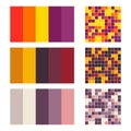 Color palette set background. Harmony color combos spectrum Royalty Free Stock Photo