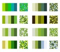 Color palette set background. Harmony color combos spectrum Royalty Free Stock Photo