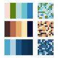 Color palette set background. Harmony color combos spectrum Royalty Free Stock Photo