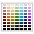 Color palette. Color shade chart. Vector illustration. Royalty Free Stock Photo