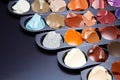 color palette used for choosing dental crowns