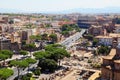 Color panoramic view Rome