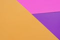 Color paper background overlapping of purple, pink and orange