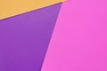 Color paper background overlapping of purple, pink and orange