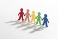 Color paper people Royalty Free Stock Photo
