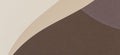 Color papers geometry composition background with beige and brown color tones. Curved lines and shapes banner background Royalty Free Stock Photo