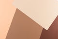 Color papers geometry composition background with pink, beige and brown tones. Royalty Free Stock Photo