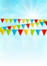 Color party flags Royalty Free Stock Photo