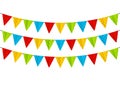 Color party flags Royalty Free Stock Photo