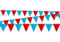 Color party flags isolated Royalty Free Stock Photo