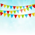 Color party flags Royalty Free Stock Photo