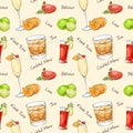 Color pattern contemporary classics cocktails Royalty Free Stock Photo