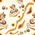 Color pattern of Papuans on a milky background 2