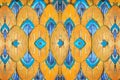 Color pattern sculptured wood, abstract native art texture Royalty Free Stock Photo