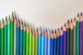 Color pencil fence Royalty Free Stock Photo