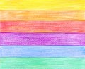 Color pencil rainbow graphic background